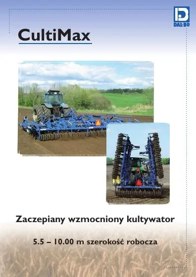 Okładka katalogu CultiMax