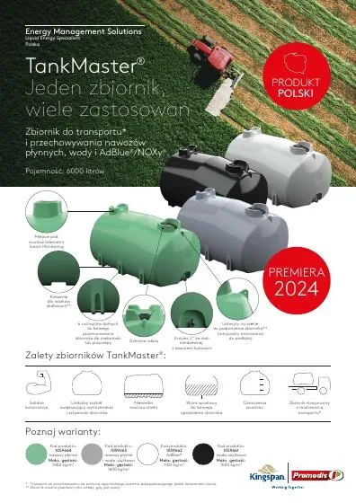 Okładka katalogu TankMaster, ulotka A4