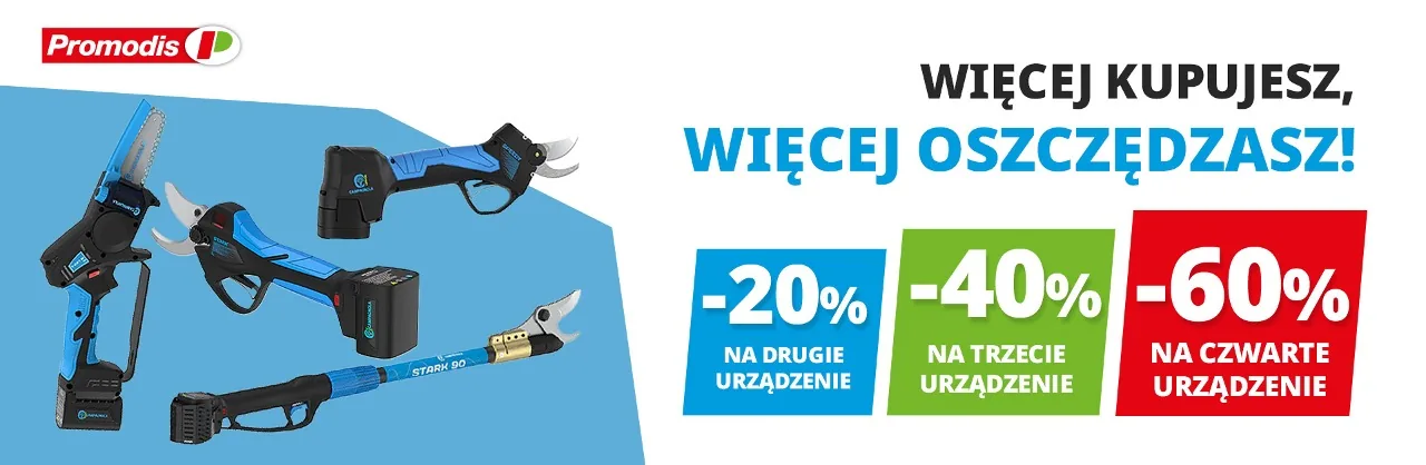 Sekatory elektryczne Campagnola w sieci Promodis